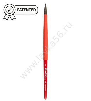 Кисть соболь-микс круглая №6 ST красная ручка, Roubloff