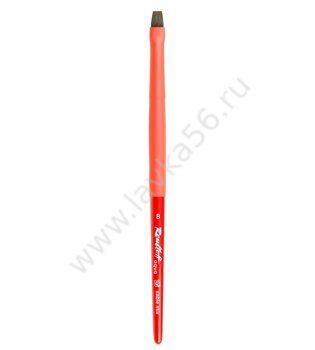Кисть соболь-микс плоская №8 ST красная ручка, Roubloff